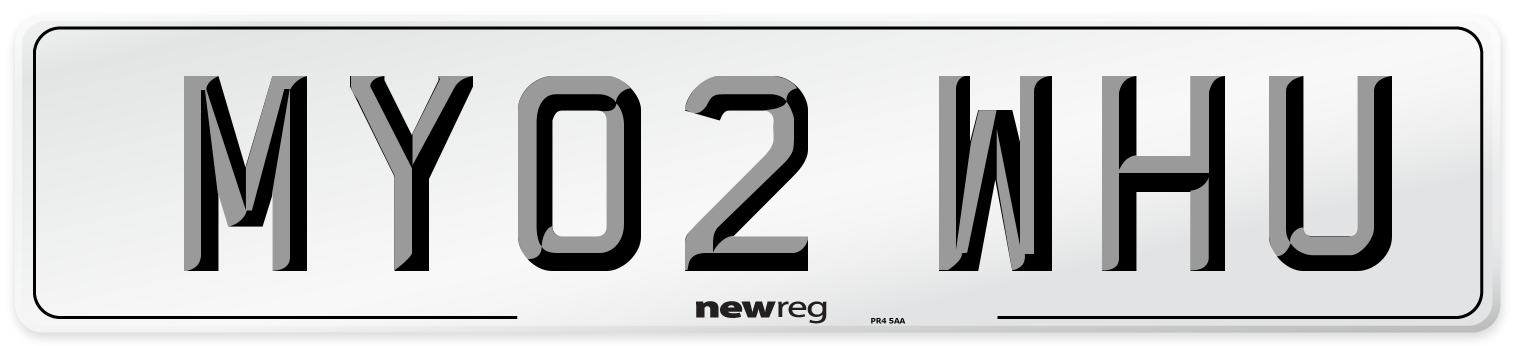 MY02 WHU Number Plate from New Reg